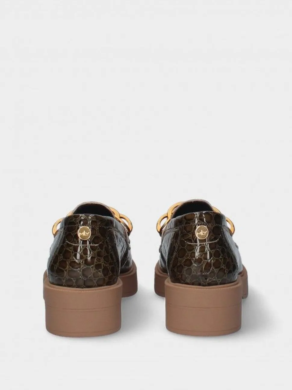 Mocassim Kaki Com Plataforma Raquel 19