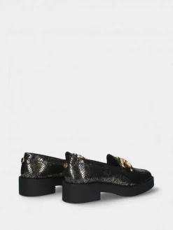 Mocassim Preto Com Plataforma Raquel 31