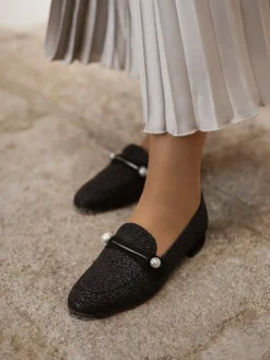 Mocassim Preto Para Mulher Dina 22