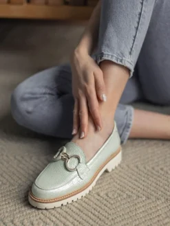 Mocassim Verde Para Mulher Raquel 11