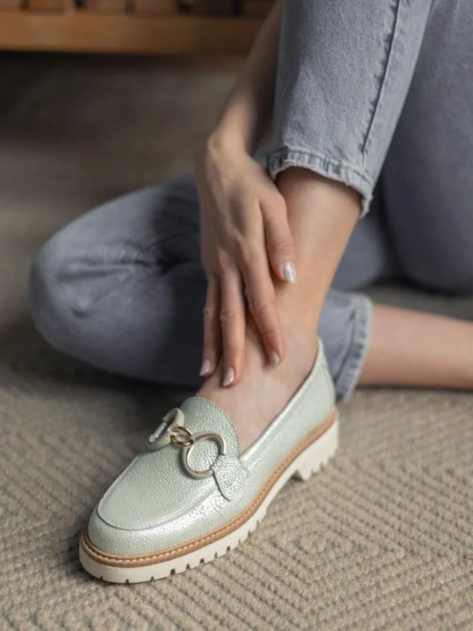 Mocassim Verde Para Mulher Raquel 11