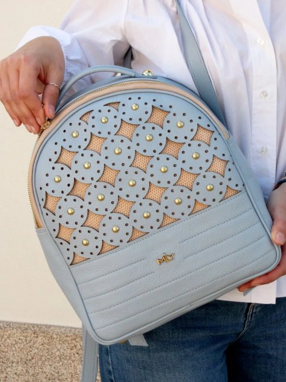 Mochila Azul Para Mulher Sevilha01