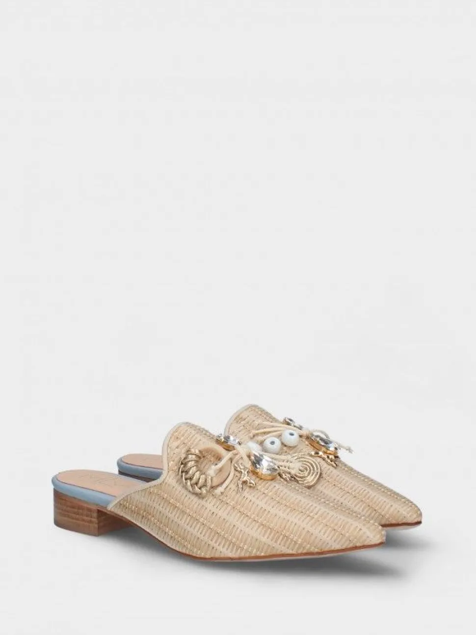 Mules Bege Para Mulher Lea46