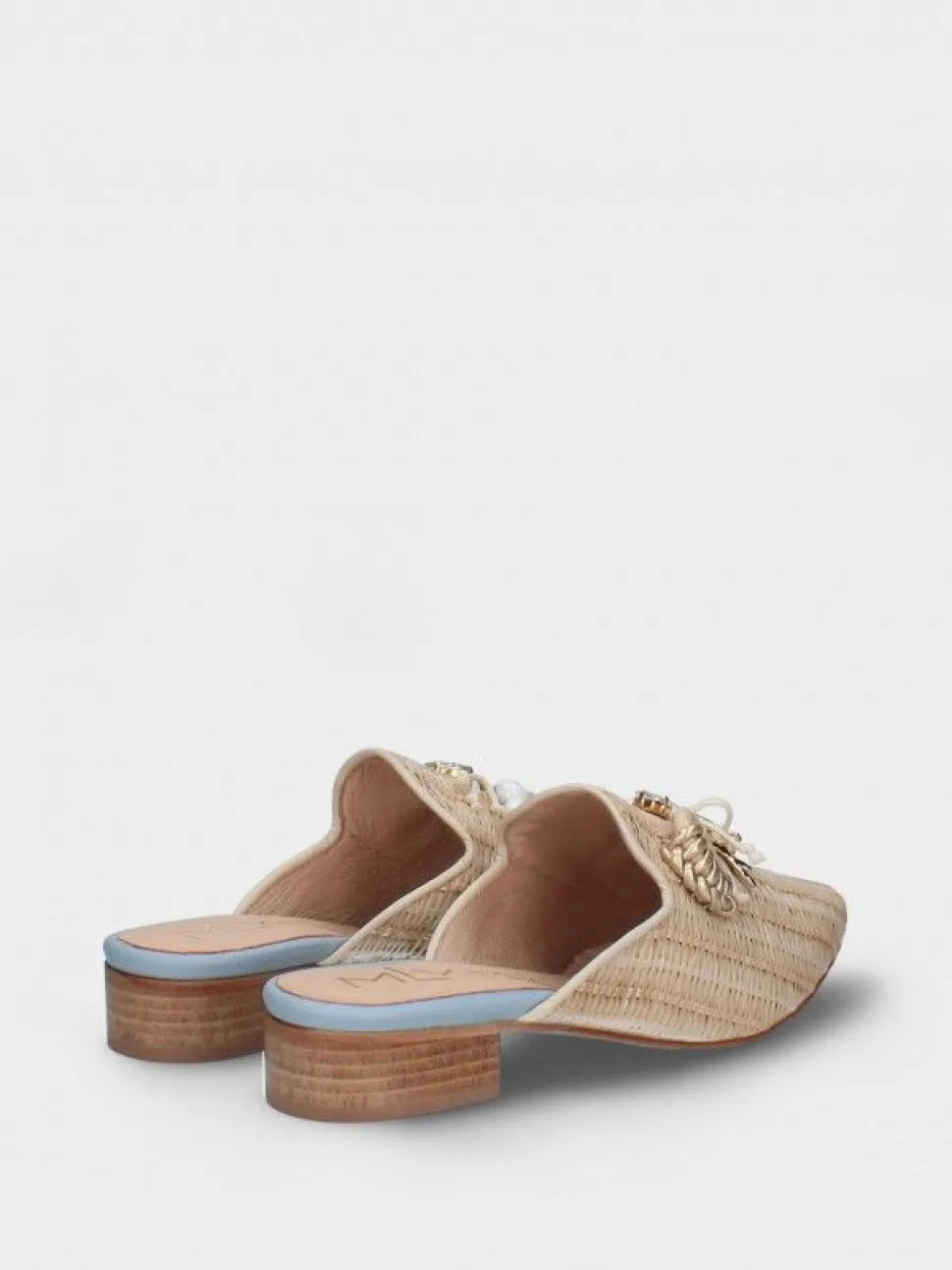 Mules Bege Para Mulher Lea46