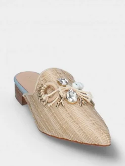 Mules Bege Para Mulher Lea46