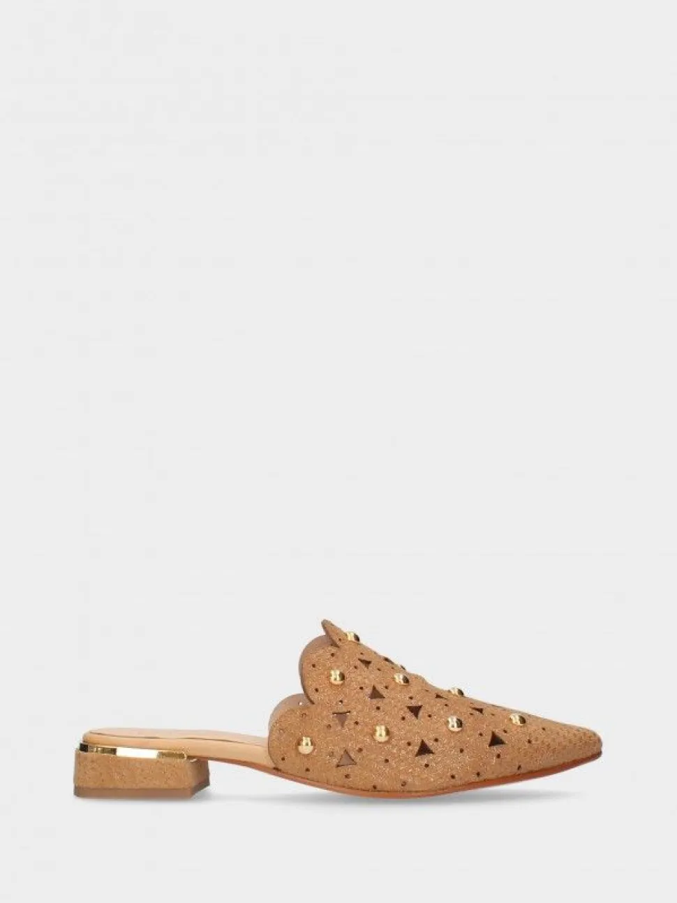 Mules Camel Para Mulher Lea57