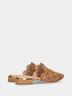 Mules Camel Para Mulher Lea57