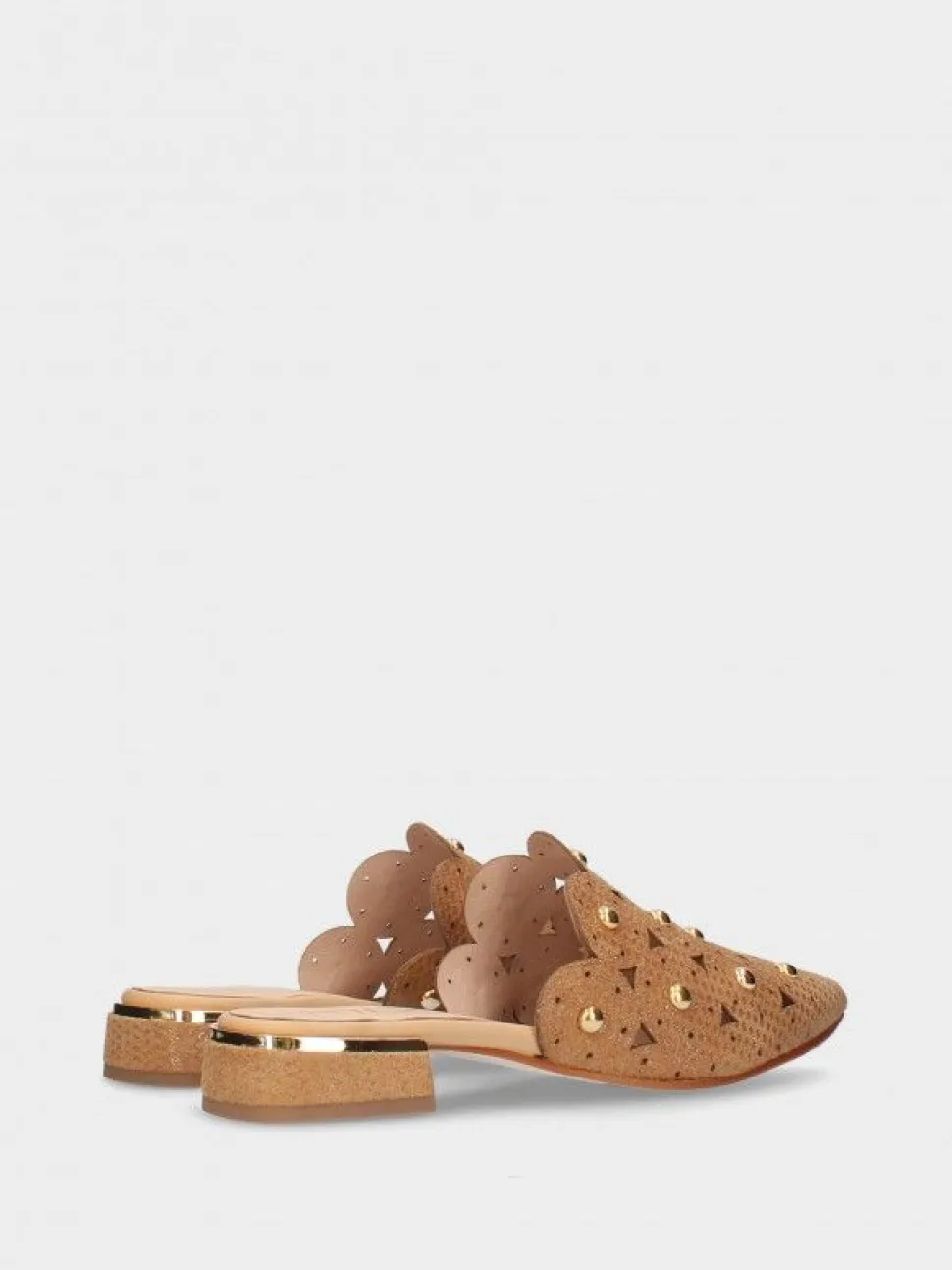 Mules Camel Para Mulher Lea57