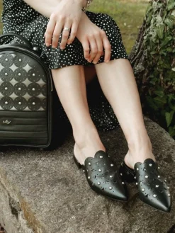 Mules Pretos Para Mulher Lea47