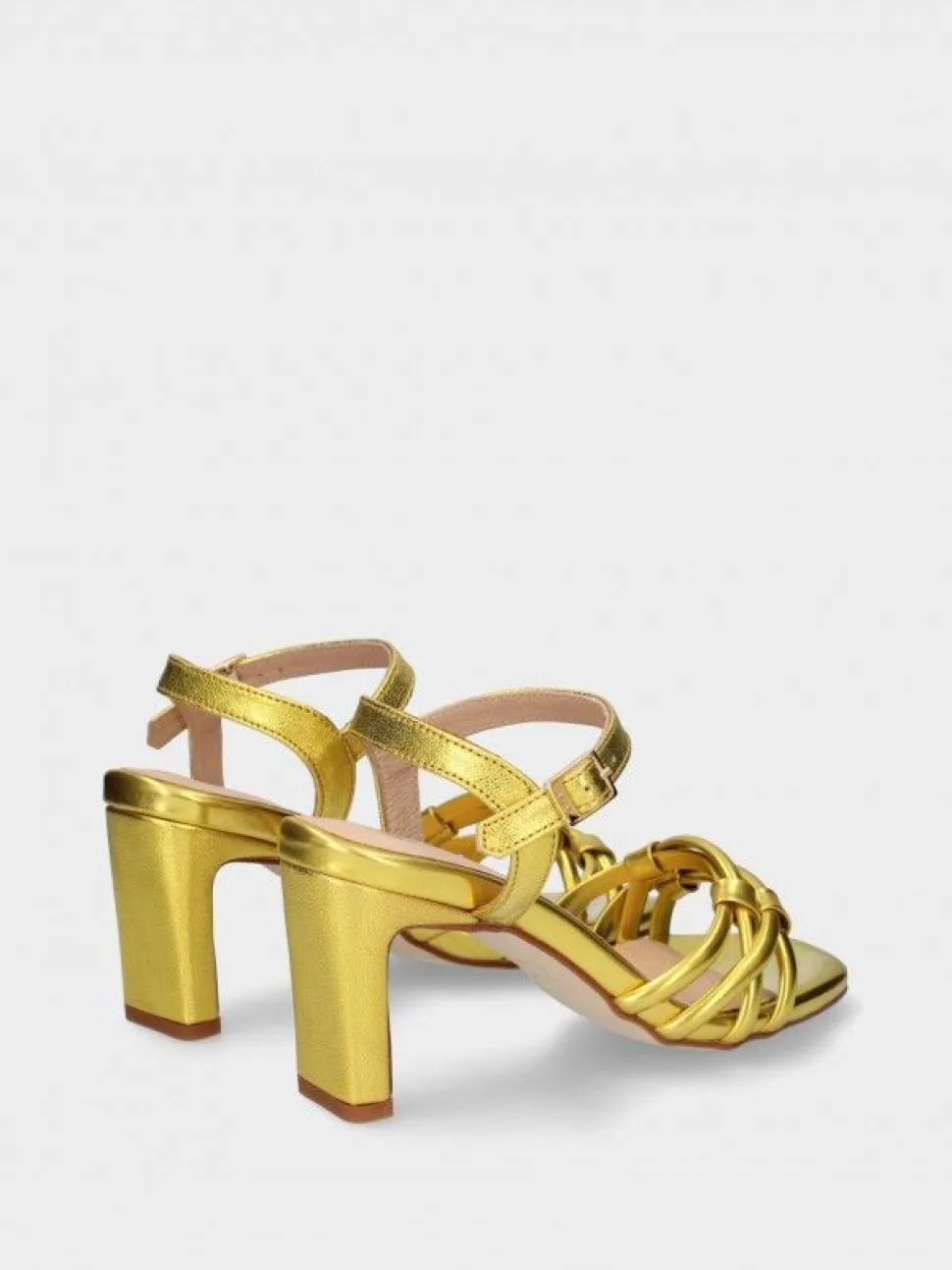 Sandalia Amarela Salto Alto Camila 42