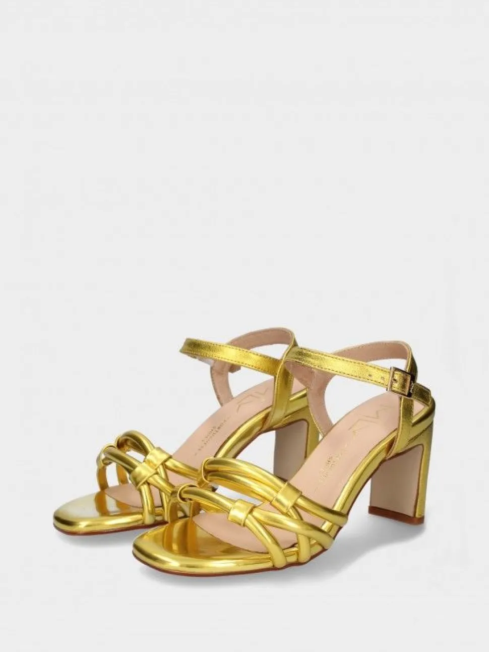 Sandalia Amarela Salto Alto Camila 42