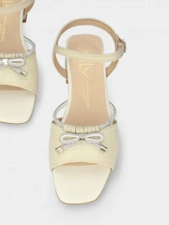 Sandalia Bege Salto Raso Carol 57