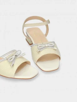 Sandalia Bege Salto Raso Carol 57