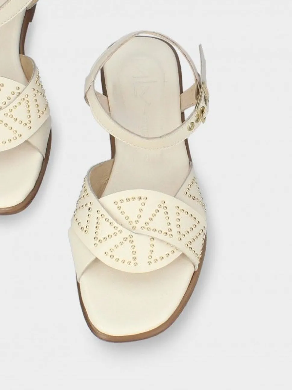 Sandalia Branco Salto Raso Luca 07