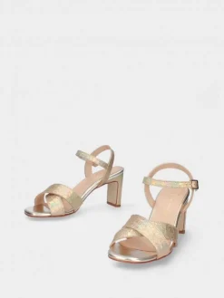 Sandalia Dourada Para Cerimonia Camila 44