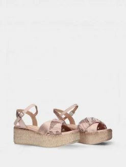 Sandalia Nude Com Cunha Para Mulher Debora 01