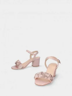 Sandalia Nude De Salto Claudia 21