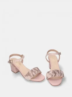 Sandalia Nude De Salto Claudia 21