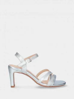 Sandalia Prateada Para Cerimonia Camila45