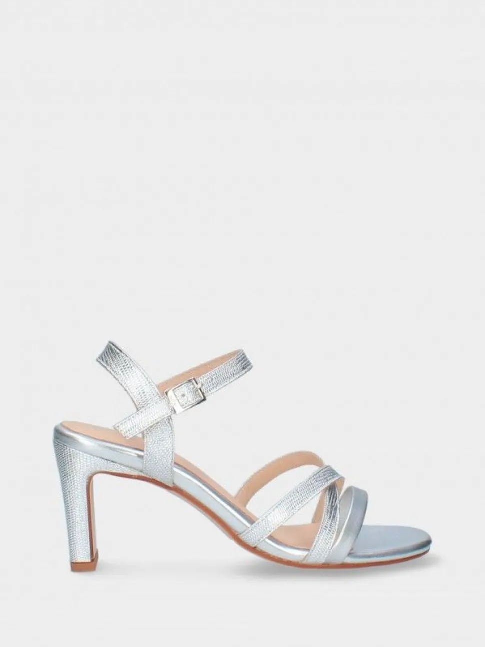Sandalia Prateada Para Cerimonia Camila45