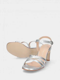 Sandalia Prateada Para Cerimonia Camila45