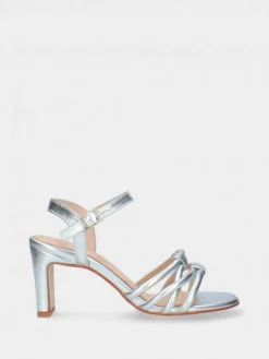 Sandalia Prateada Salto Alto Camila 42