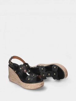 Sandalia Preta De Cunha Alta Para Mulher Paula 02