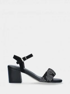 Sandalia Preta De Salto Claudia 21