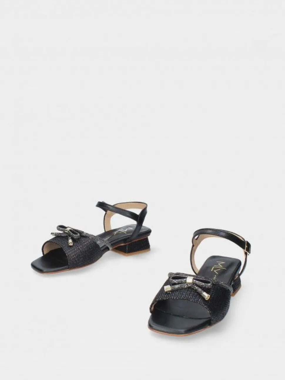 Sandalia Preta Salto Raso Carol 57