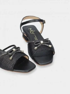 Sandalia Preta Salto Raso Carol 57