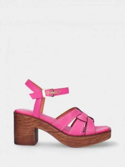 Sandalia Rosa Compensada Manuela 02