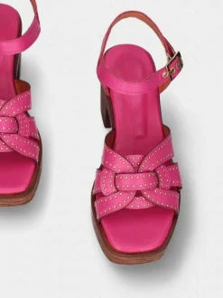 Sandalia Rosa Compensada Manuela 02