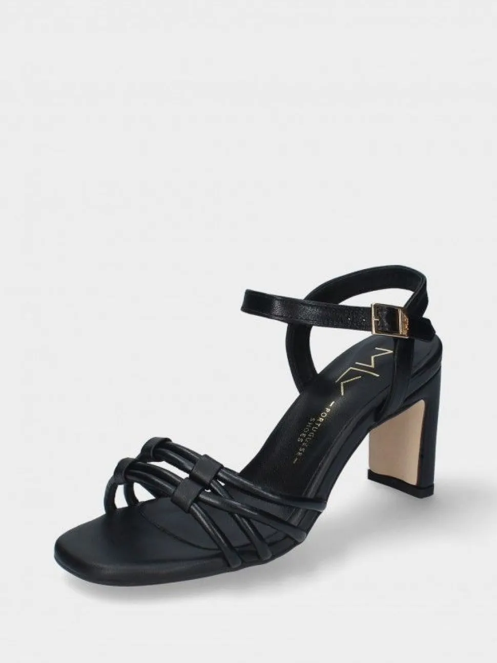 Sandalia Salto Alto Preta Camila 41