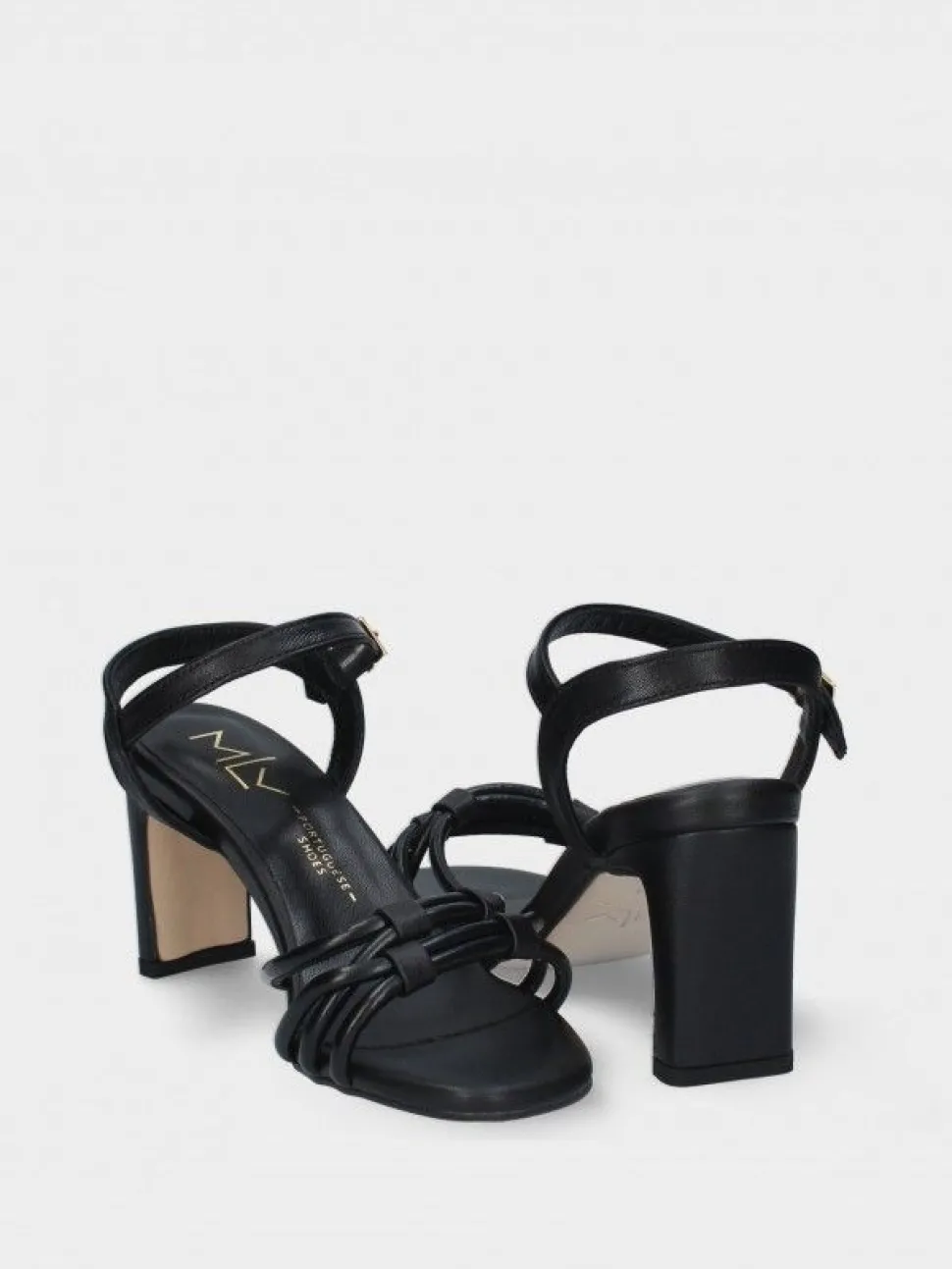 Sandalia Salto Alto Preta Camila 41