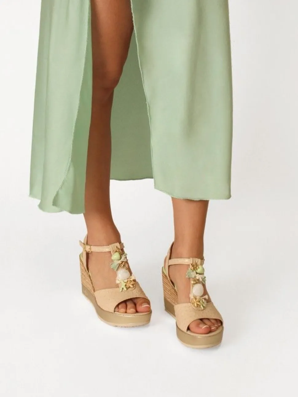 Sandálias Bege Para Mulher Poly30