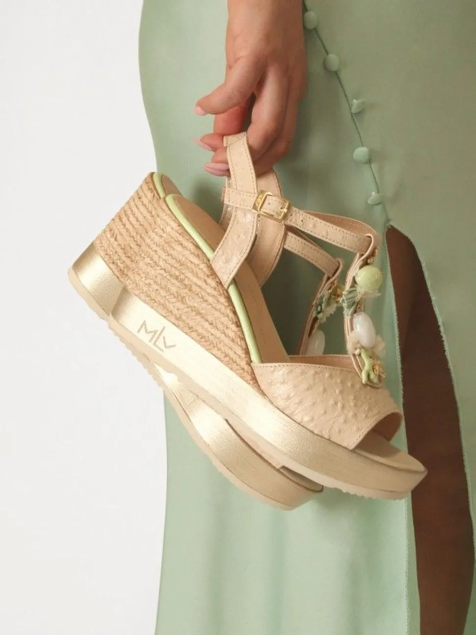 Sandálias Bege Para Mulher Poly30