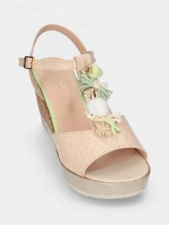 Sandálias Bege Para Mulher Poly30