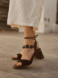 Sandálias Pretas Para Mulher Valentina01