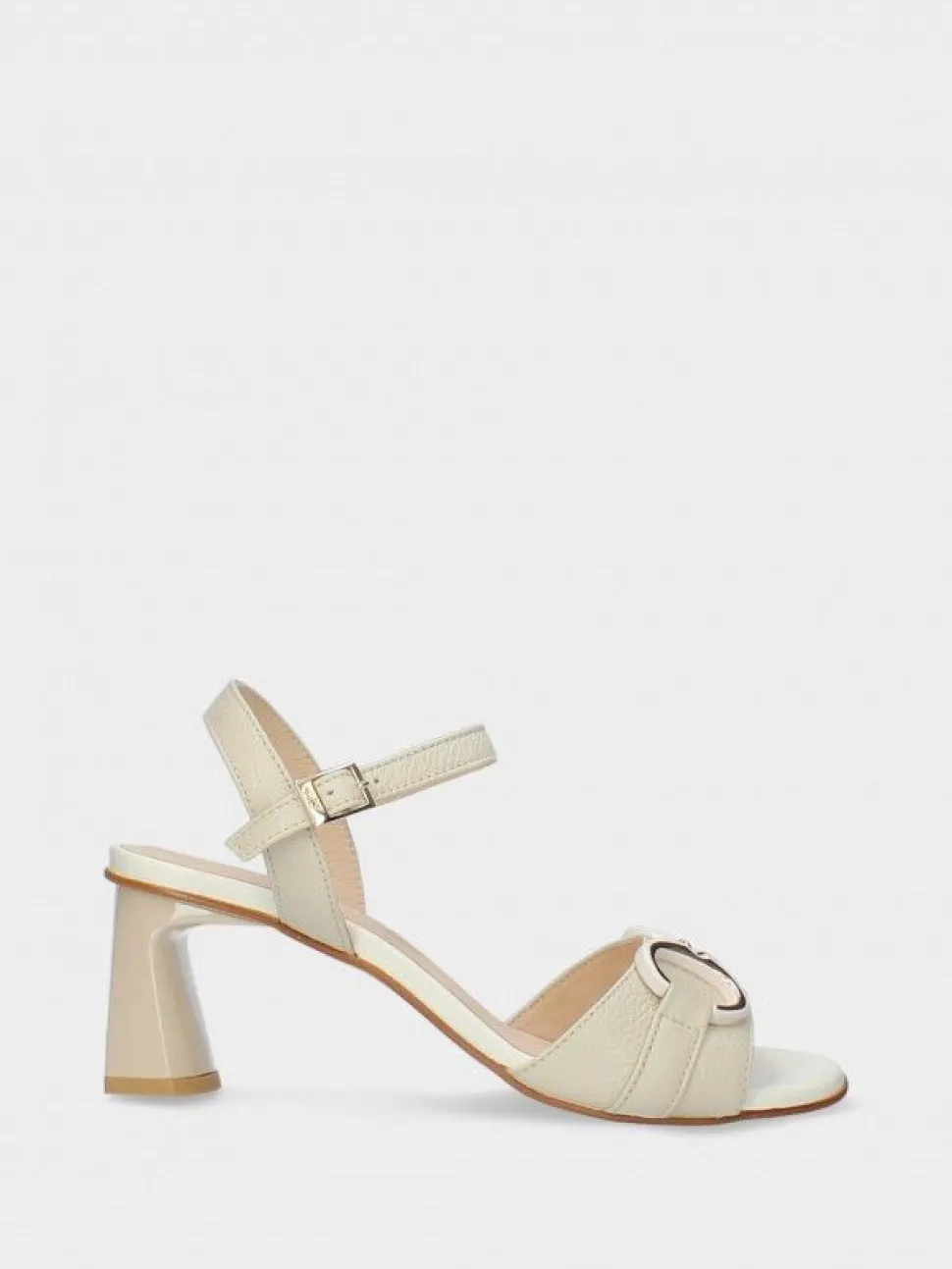 Sandálias Salto Alto Bege Para Mulher Valentina 18