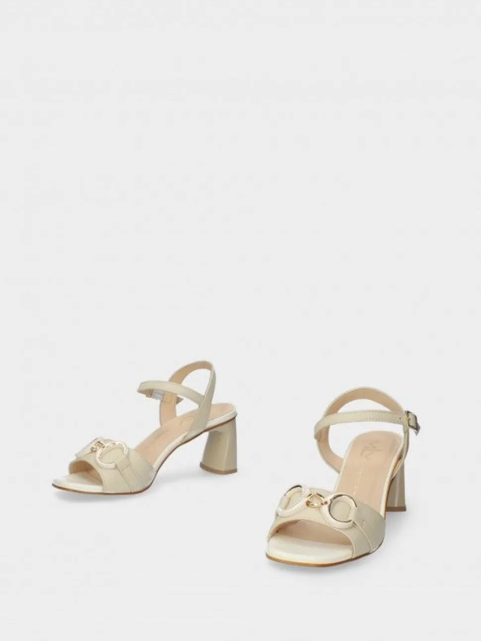 Sandálias Salto Alto Bege Para Mulher Valentina 18