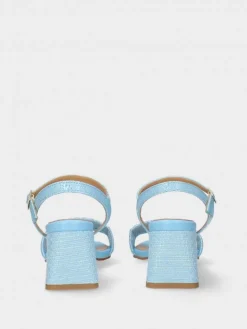 Sandálias Turquesa De Salto Medio Claudia 20