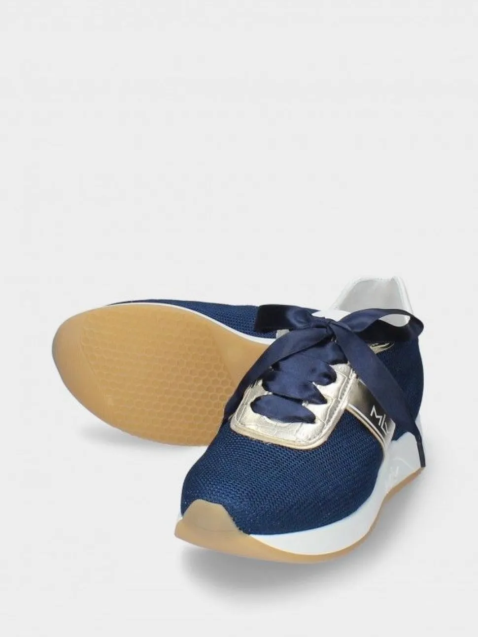 Sapatilha Azul Com Cunha Interior Para Senhora Alice 26