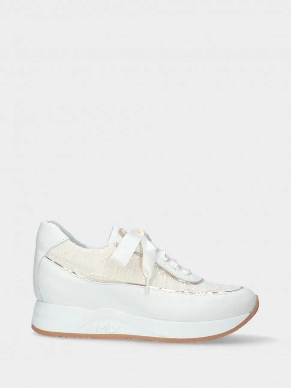 Sapatilha Branco Com Cunha Interior Para Mulher Alice 38