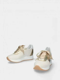 Sapatilha Branco Com Cunha Interior Para Senhora Alice 26