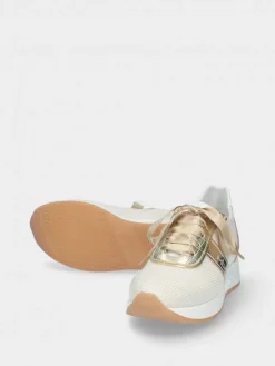 Sapatilha Branco Com Cunha Interior Para Senhora Alice 26