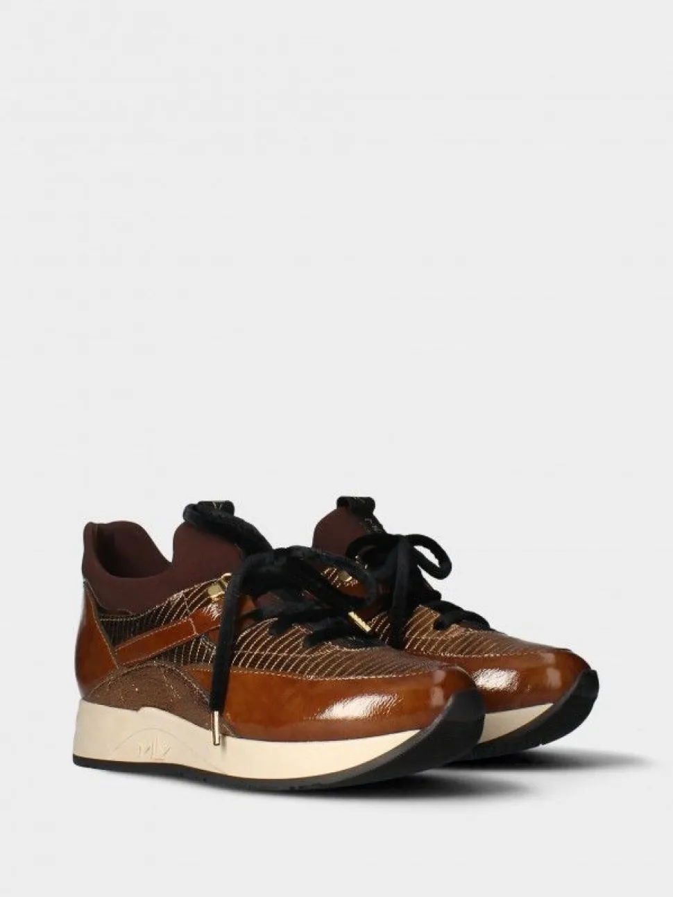 Sapatilha Castanha Com Cunha Interior Para Mulher Alice 98