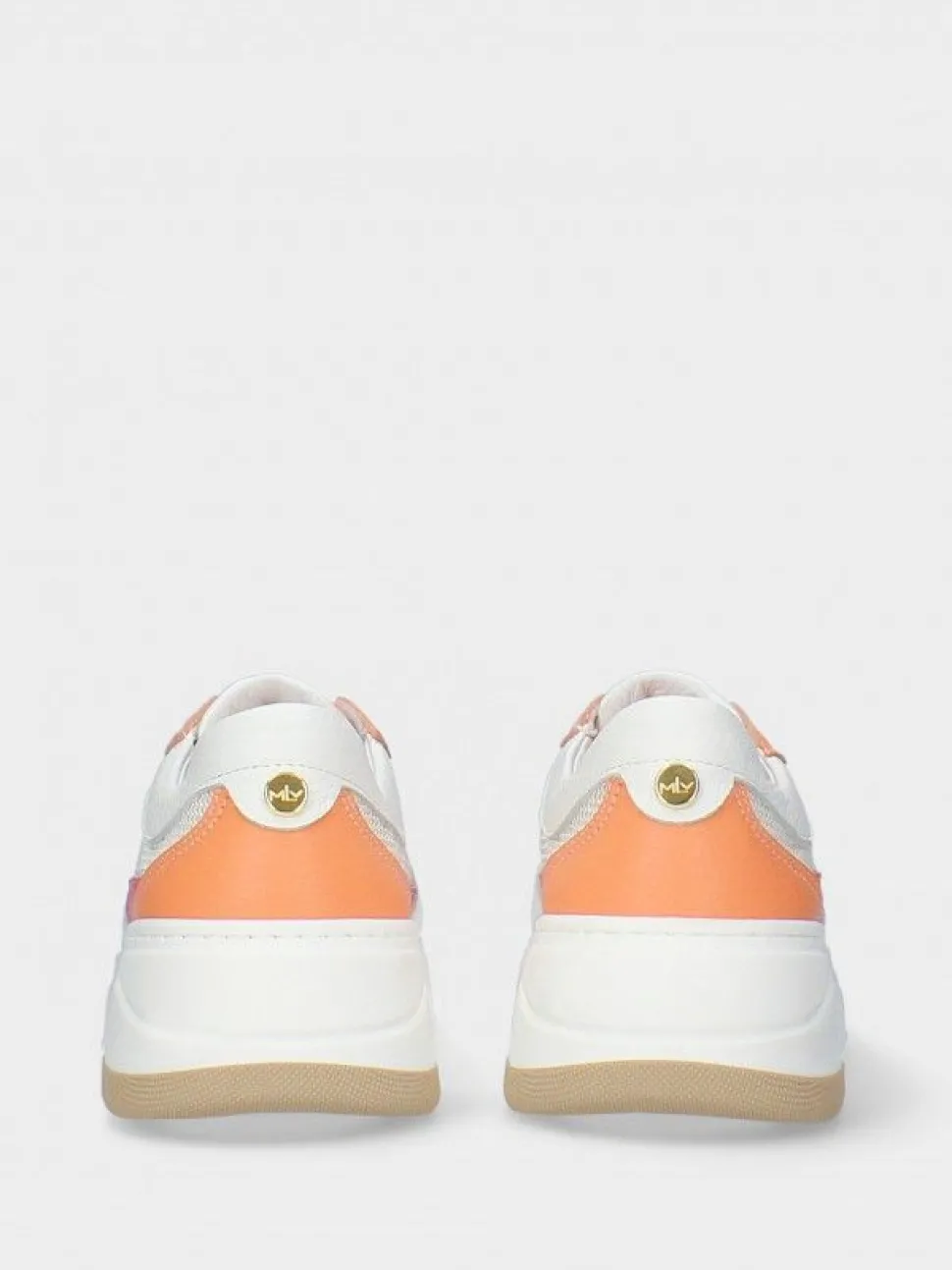 Sapatilha Laranja Com Cunha Para Mulher Benedita 01