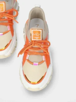 Sapatilha Laranja Para Mulher Stella 09