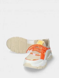 Sapatilha Laranja Para Mulher Stella 09