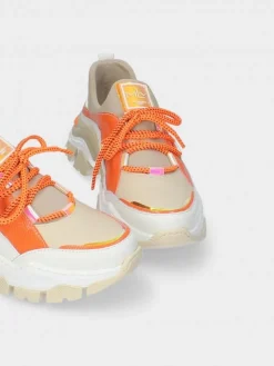 Sapatilha Laranja Para Mulher Stella 09